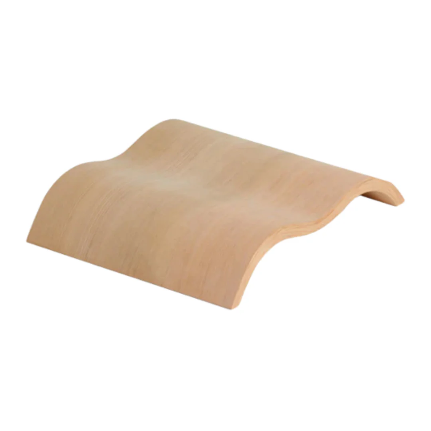 Poggiatesta Onda in Legno per Sauna