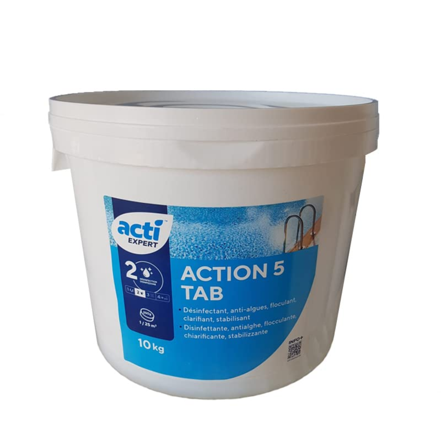 Action 5 Tab 250G Multifunzione in Pastiglie per Piscina