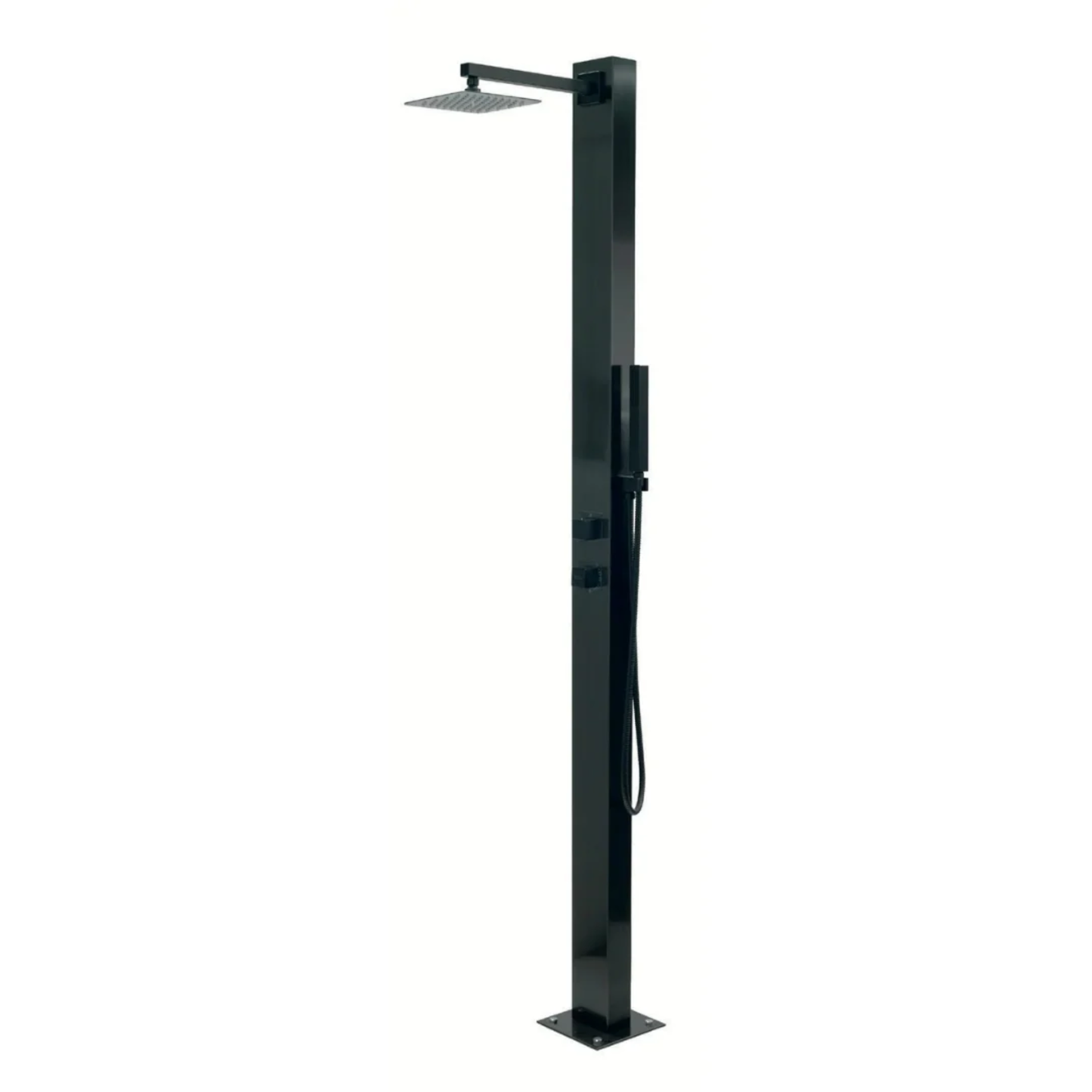 Doccia in Inox Nera AISI 316L per Piscina