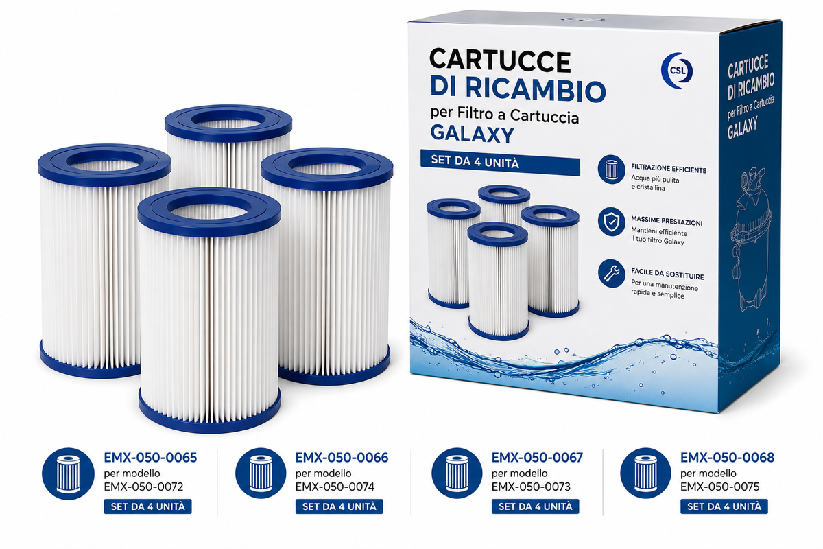 Cartucce di Ricambio per Filtro a Cartuccia Galaxy