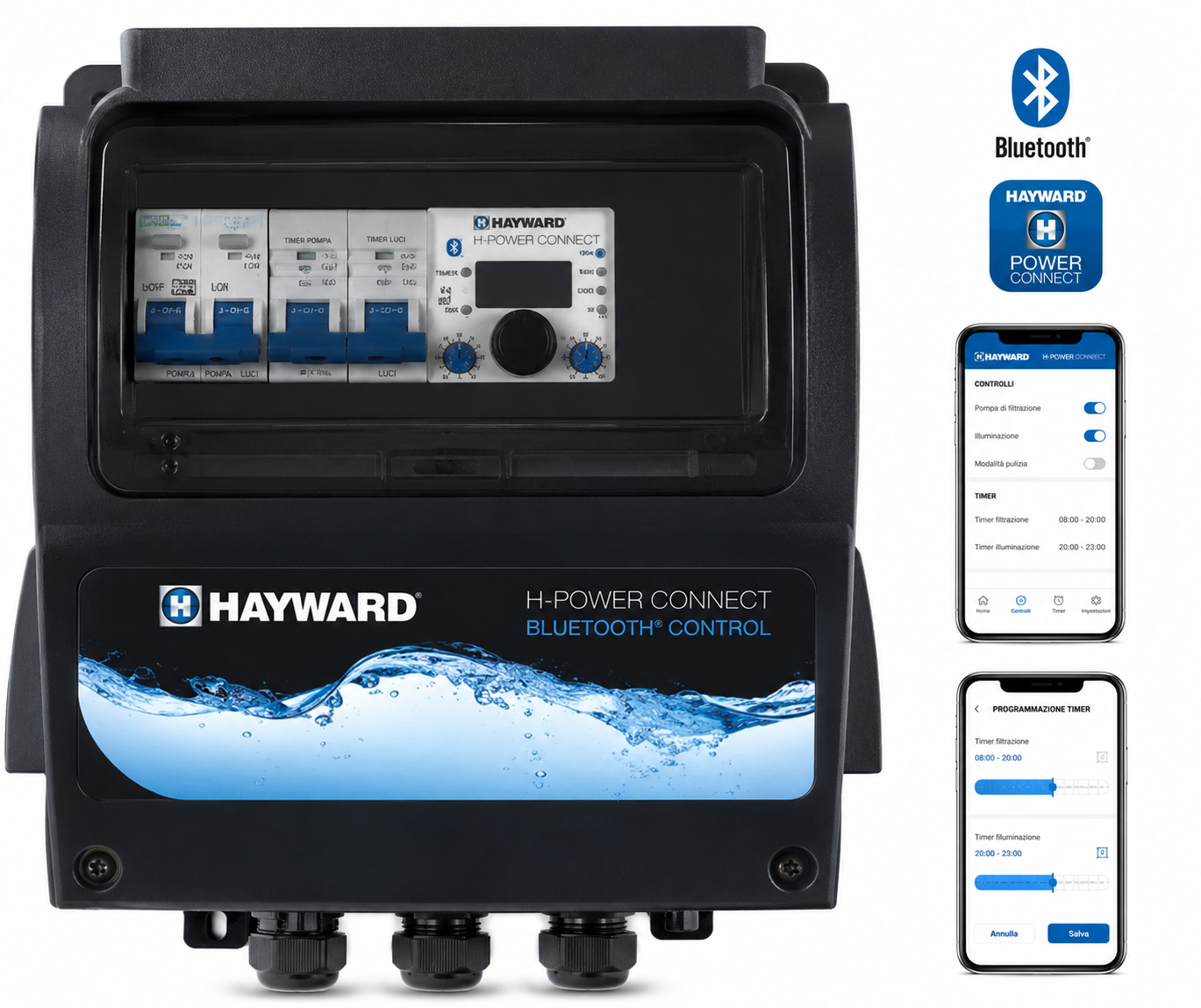Hayward H-Power Connect Centralina Elettrica Bluetooth per Piscina