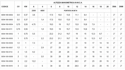 Pompa Serie Winner Autoadescante per Piscina