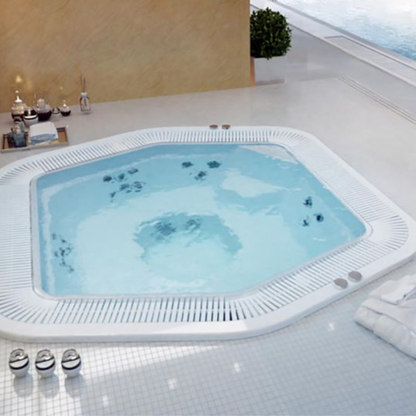 Classic / Olivia Pool Spa Esagonale da Incasso con Bordo Sfioratore