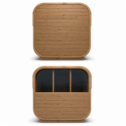 Sauna da Esterno Quadra-X in Pino Scandinavo