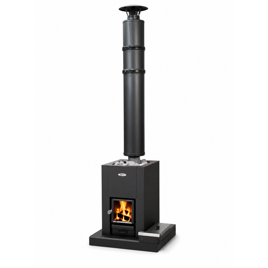 Stufa a Legna Linear 18 Compact e Accessori per Sauna
