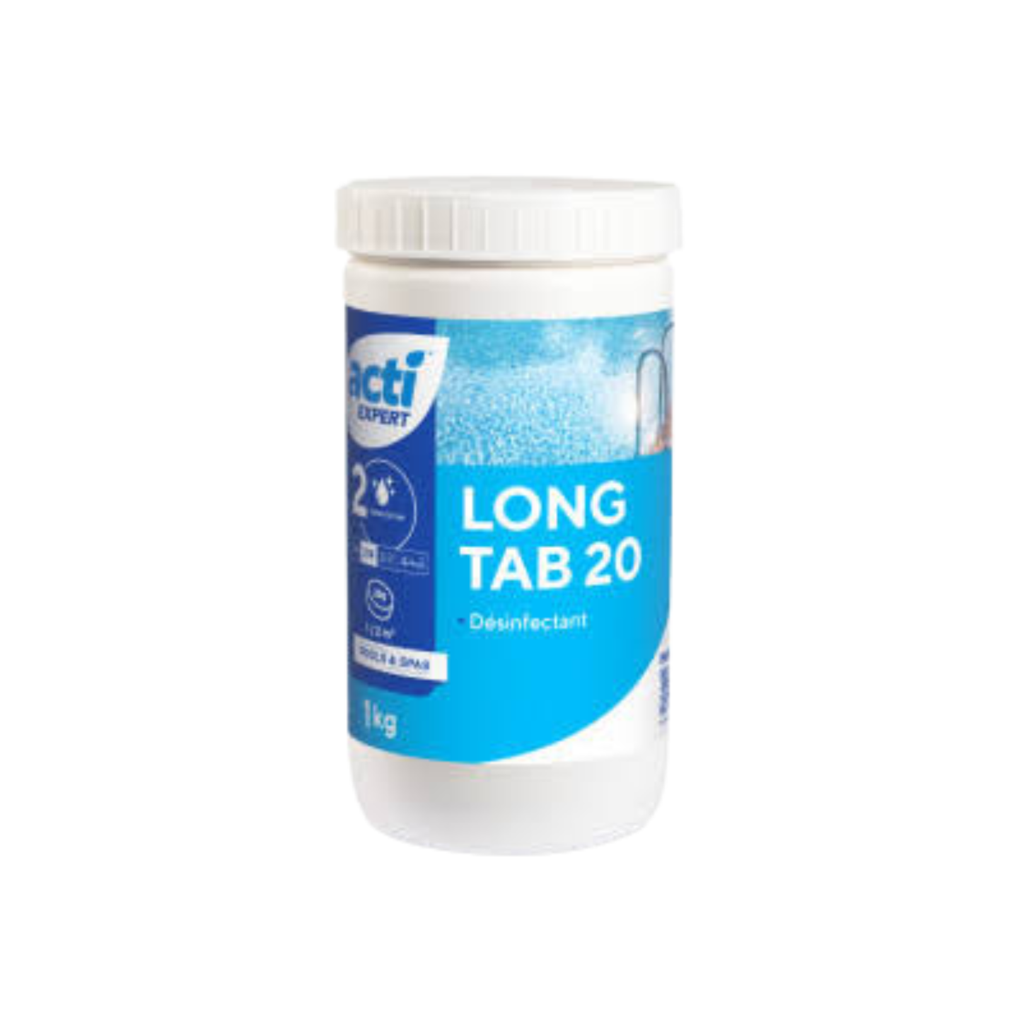 Long Tab 250G Tricloro in Pastiglie da 250 g per Piscina