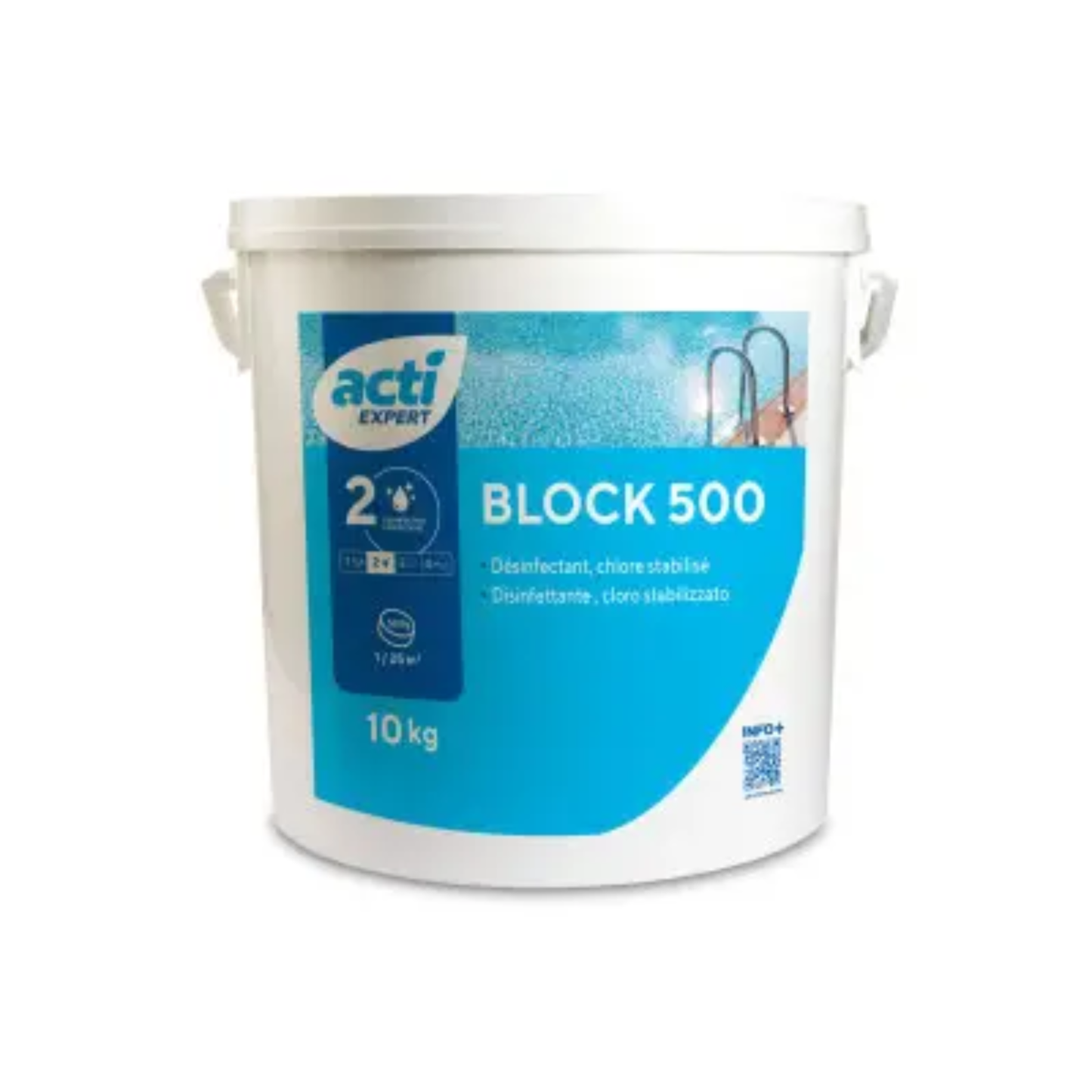 Block 500G Tricloro in Pastiglie da 500 g per Piscina