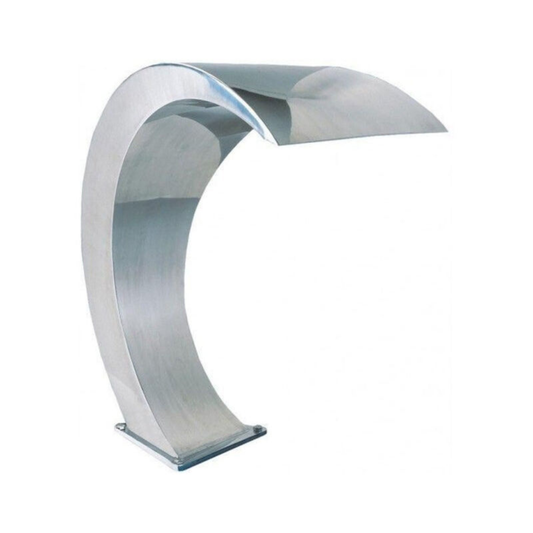Cascata a Mezzaluna Satinata in Acciaio Inox AISI 316