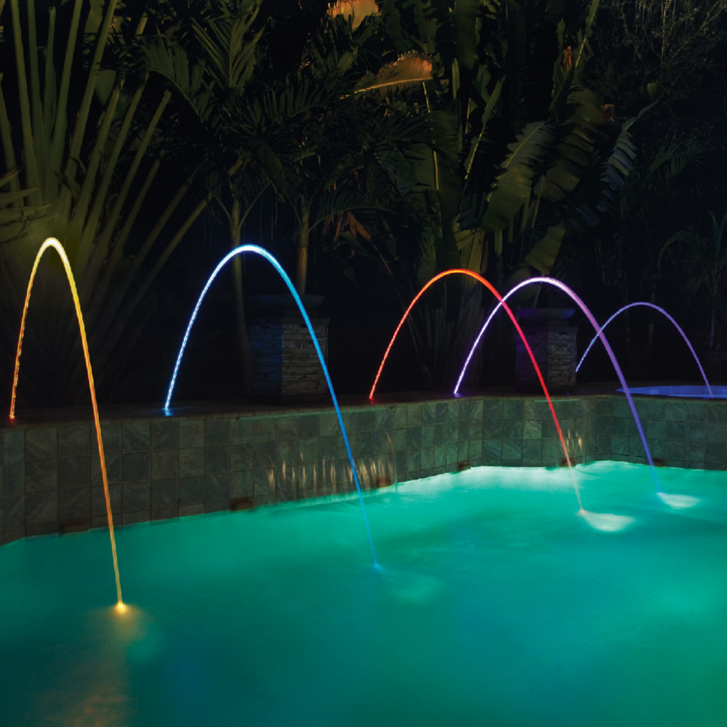 MagicStream Zampillo a Flusso Laminare LED per Piscina