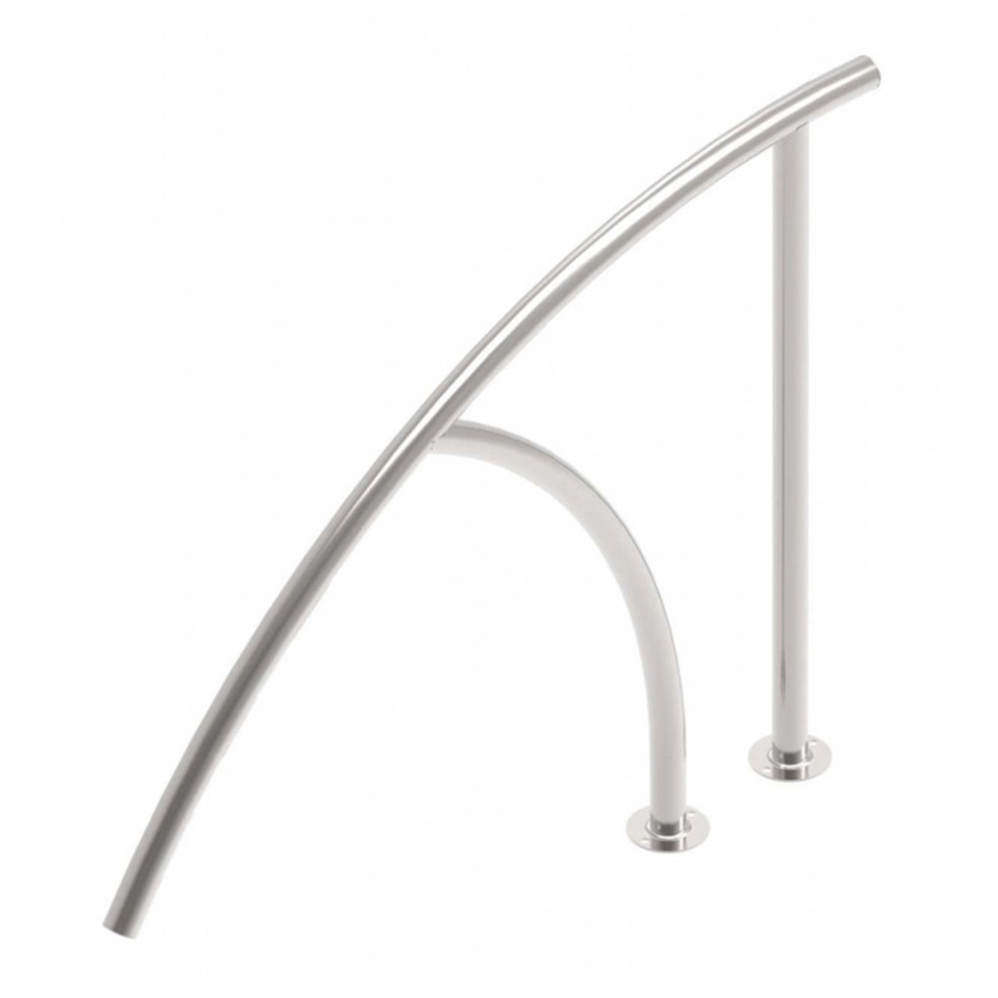 Passamano Curvato Elegante in Inox AISI 316L per Piscina