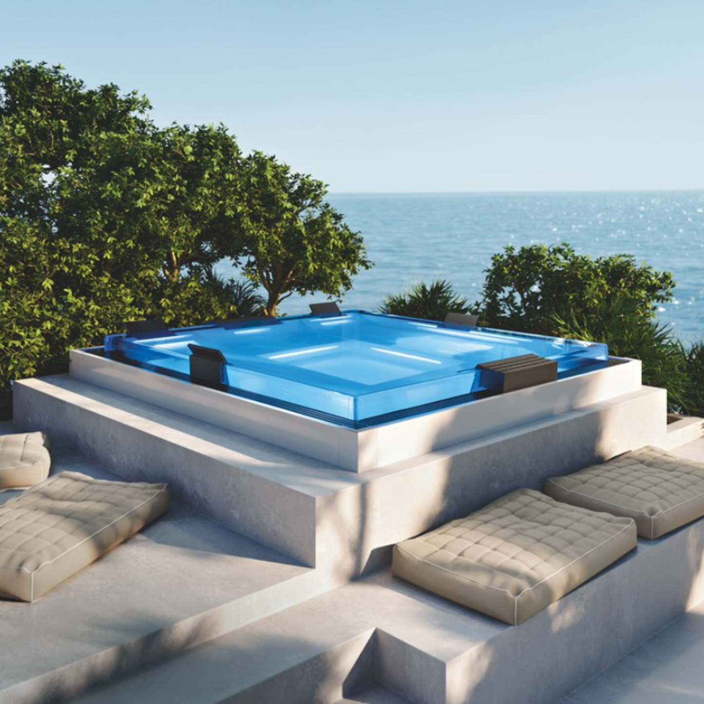 Spa Ice Ghost Plus 5-6 Posti a Sfioro con 48 Getti Nascosti