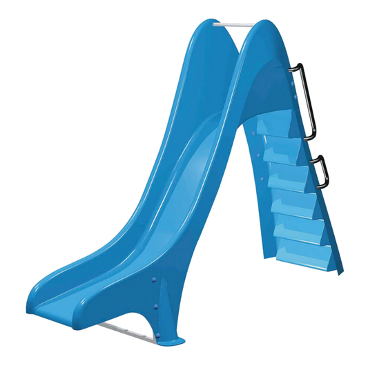 Scivolo per Piscina in PVC Blu Dritto o Curvo