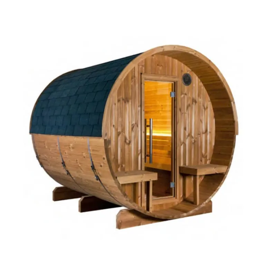 Sauna a Botte Kaski da Esterno in Abete Rosso