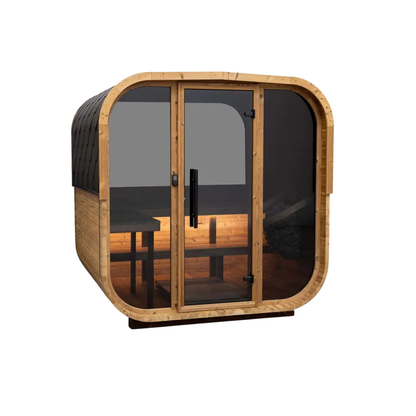 Sauna da Esterno Quadra-X in Pino Scandinavo